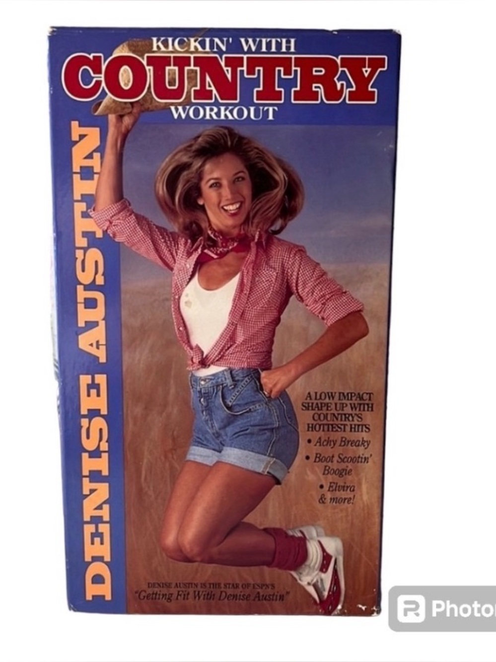 Denise Austin Kickin' With Country Workout VHS Tape